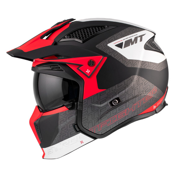 MT Helmets MT Streetfighter SV S Totem B15 Matt Blk Red White